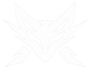 A minimalist black geometric logo featuring a stylized wolf or fox head with sharp angular details, centered on a plain white background with a thin black line underneath.